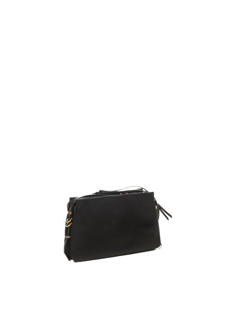 black/gold triplet mini shoulder bag PINKO | 105883-A0QOTRIPLET MINI-Z99Q